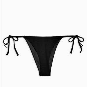 Black Crinkle High Apex TOPSHOP bikini bottoms